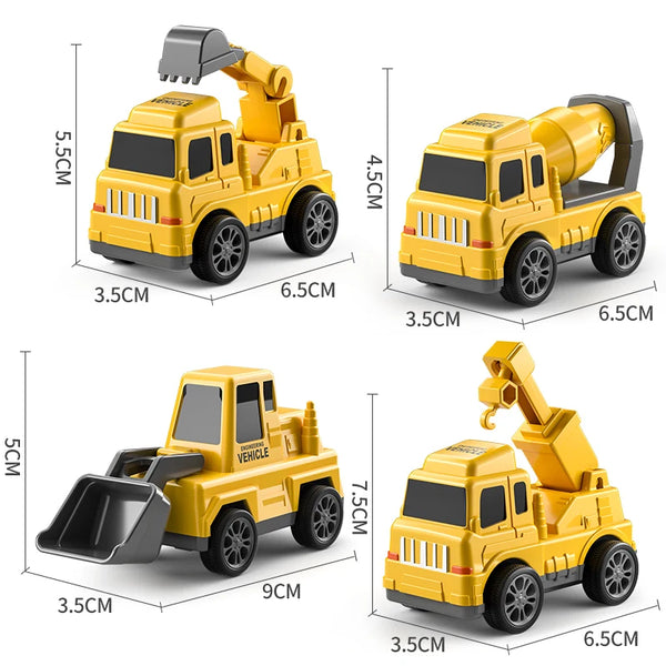 Bulldozer Truck Model Set