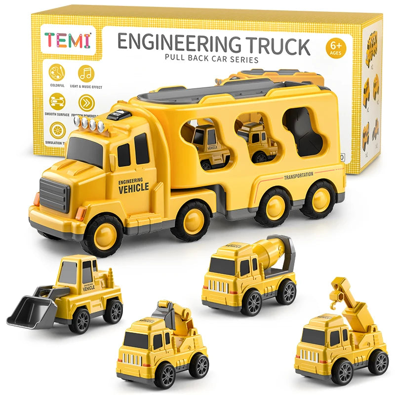 Bulldozer Truck Model Set