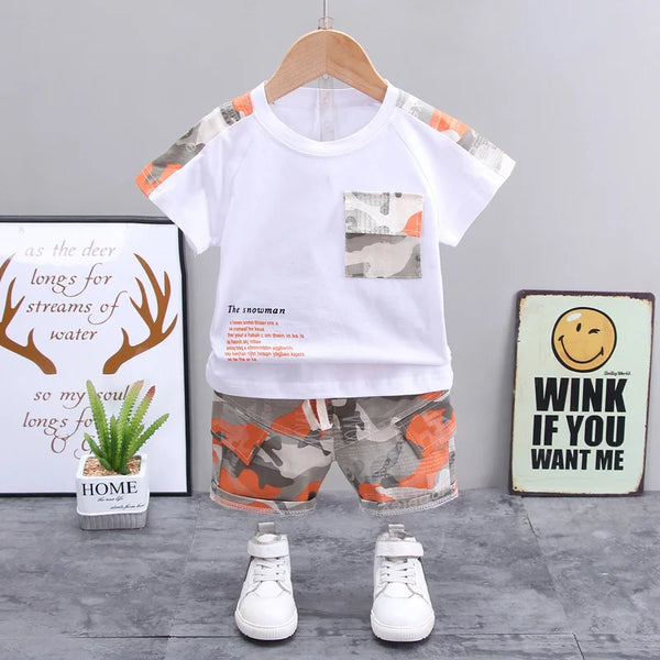 Boy Camo Tracksuit Clothing Set