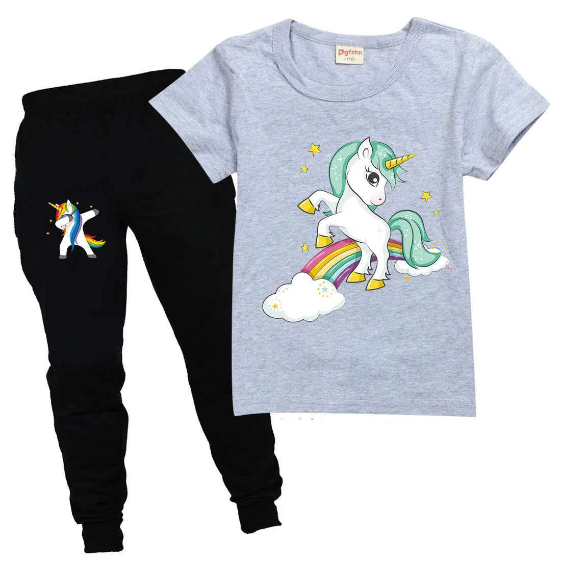 Unicorn Kids Cartoon Outfits Baby