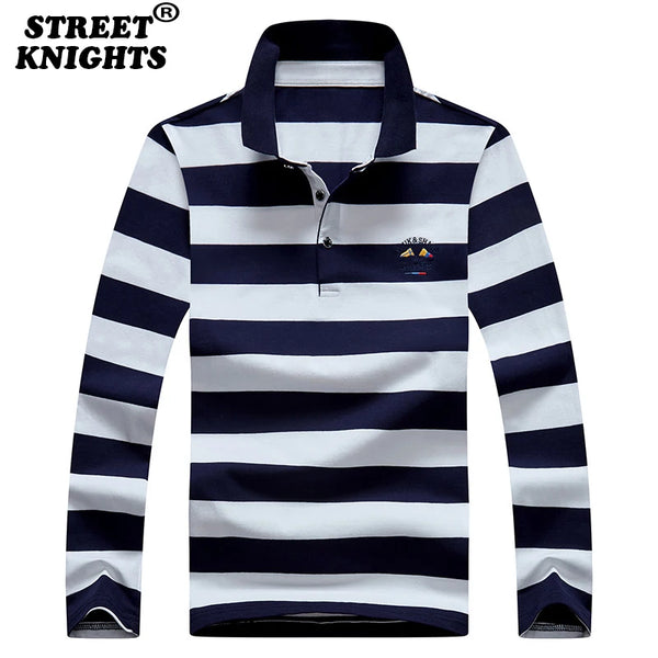 Striped Cotton Long Sleeve T-shirt