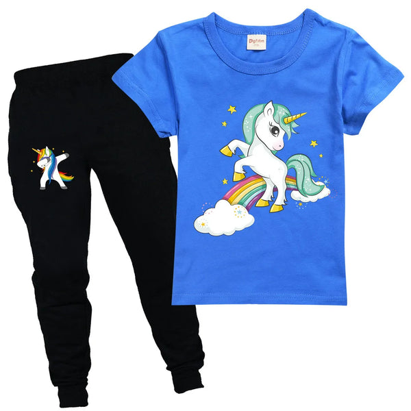 Unicorn Kids Cartoon Outfits Baby