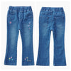 Embroidery Letter Jeans