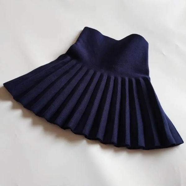 Casual Pleated Skirt