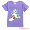 Unicorn Kids Cartoon Outfits Baby