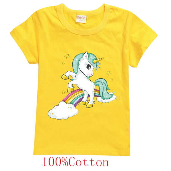 Unicorn Kids Cartoon Outfits Baby