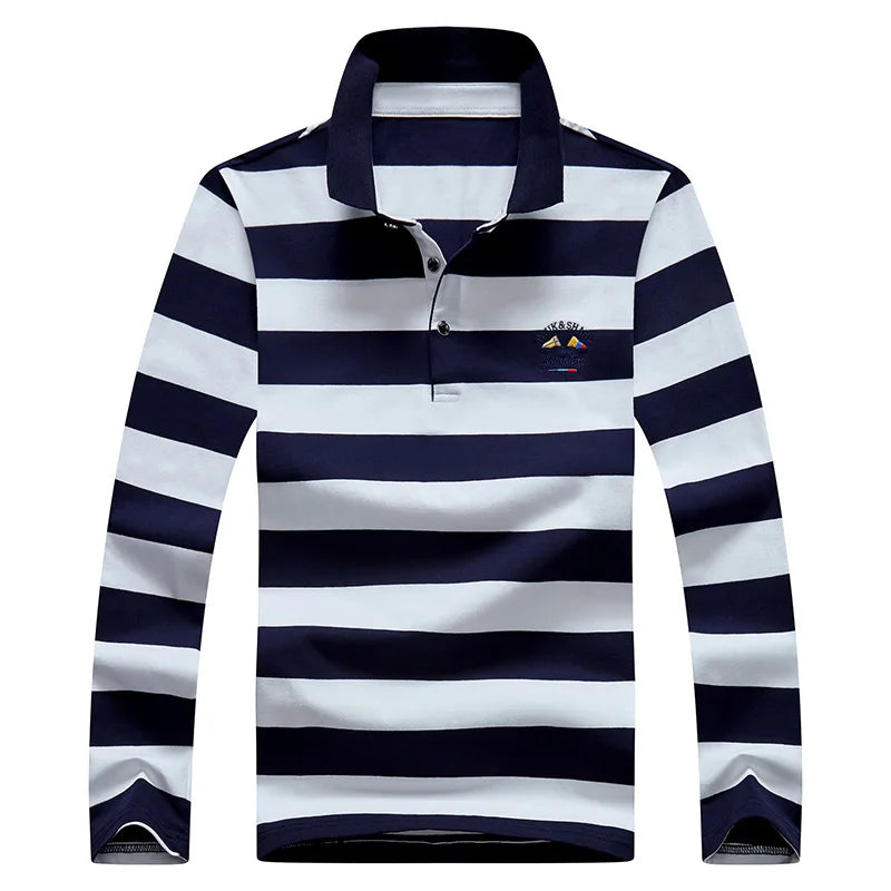 Striped Cotton Long Sleeve T-shirt