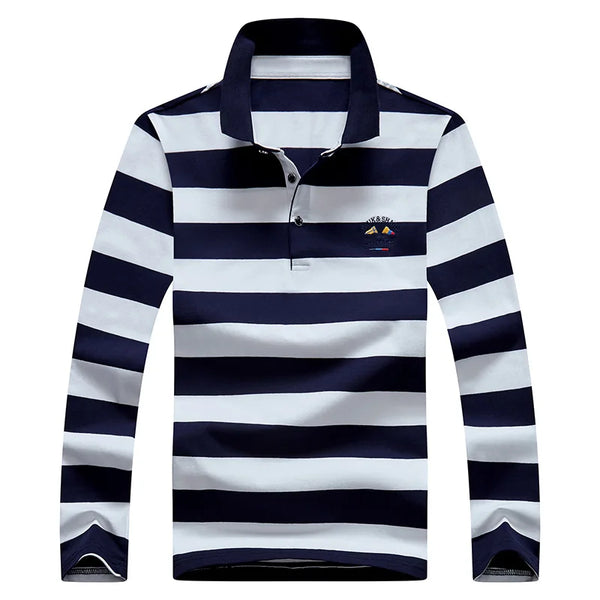 Striped Cotton Long Sleeve T-shirt