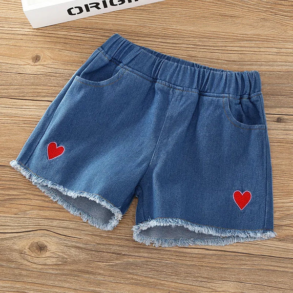 Ripped Denim Shorts