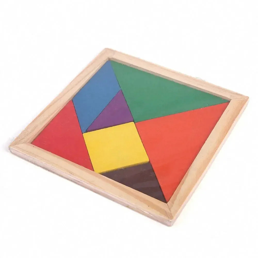 7 Piece Jigsaw Puzzle Montessori Wooden Tangram