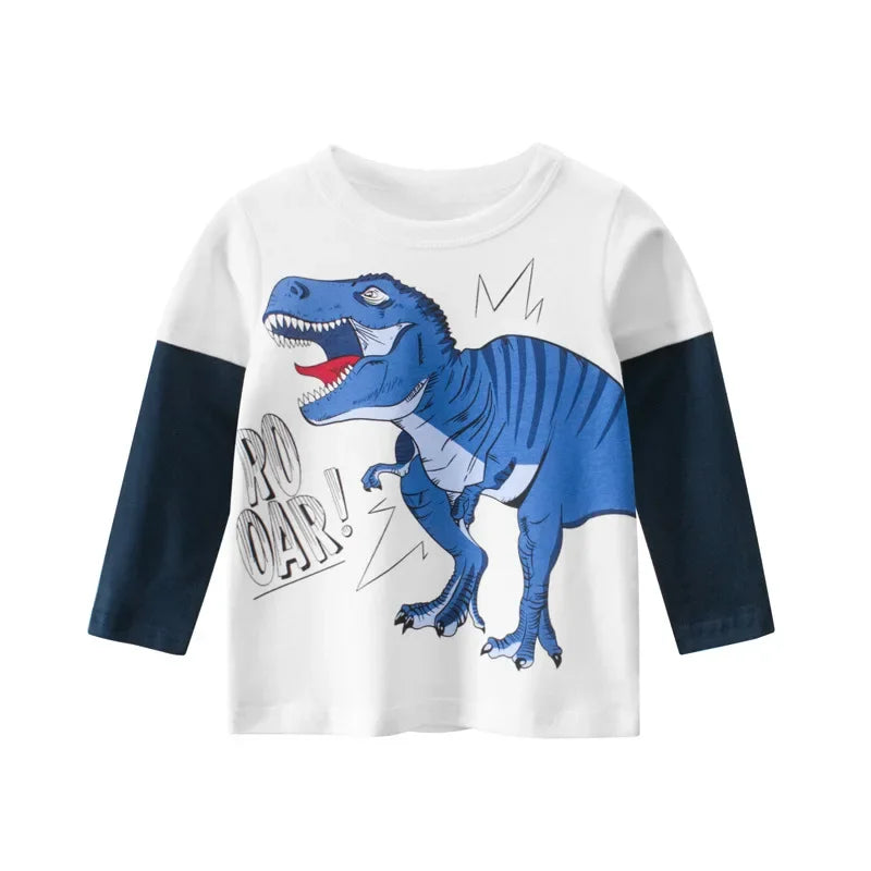 Cartoon Dinosaur Long Sleeve T Shirt