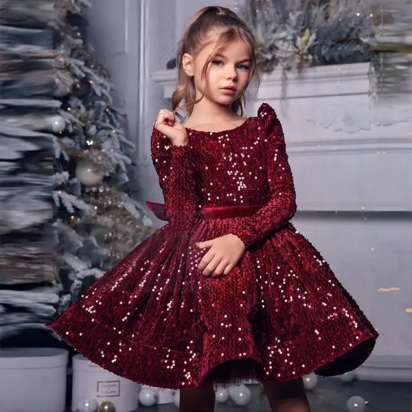 Festive Christmas Sequin Dress