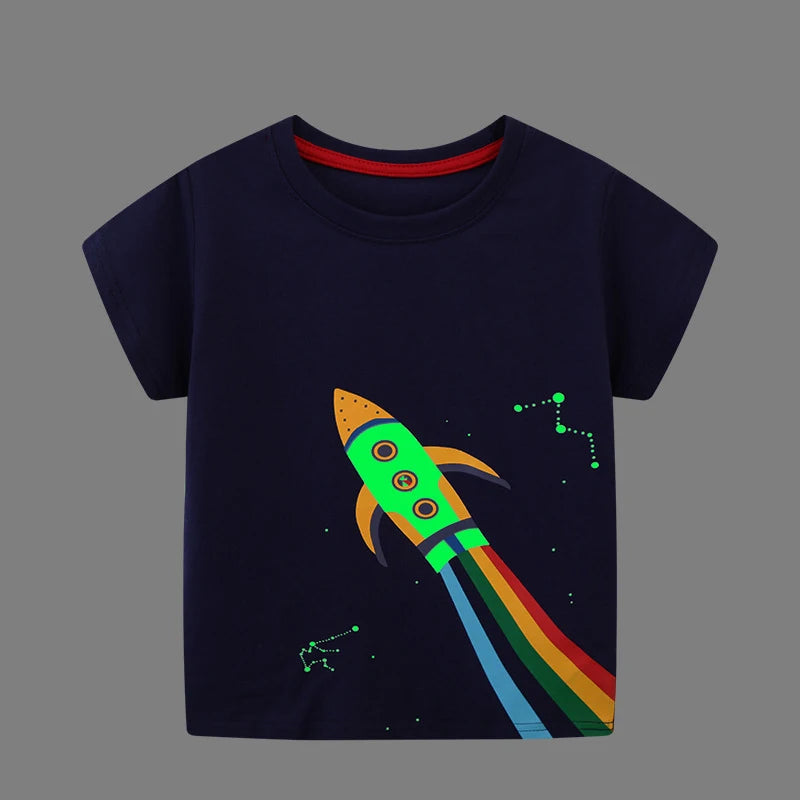 Cartoon Rocket T-Shirt