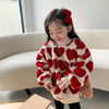 Cute Heart Pattern Warm Jacket