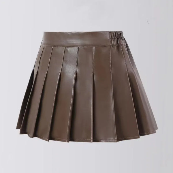 High Waist Pleated Skirt