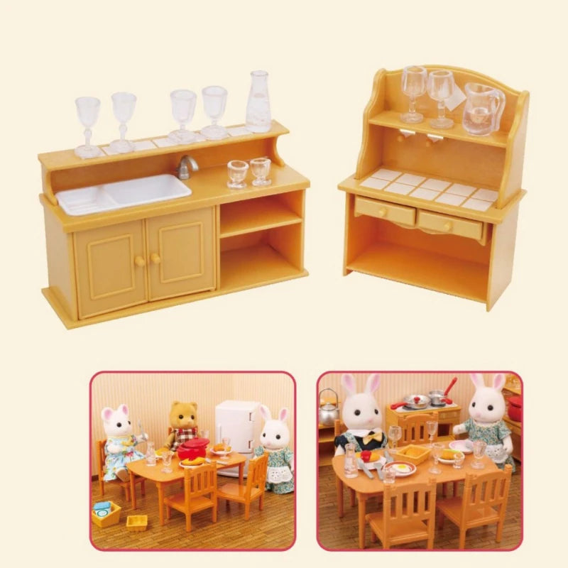 Miniature Furniture Toys Set